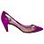 Décolleté a punta Rupert Sanderson 60mm in vernice rosa con dettagli in rete