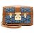 Clutch Malletage em couro de bezerro denim Louis Vuitton Azul