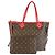 Borsa Tote Louis Vuitton Neverfull MM in PVC/Pelle Marrone