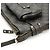 Borsa a tracolla in pelle Loewe Anagram Nero - vista 8