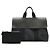 Hermès Bolsa Tote de lona e couro Hermes Valparaiso MM Preto