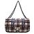 Borsa a tracolla Chanel in nylon con stampa tweed Blu