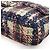 Borsa a tracolla Chanel in nylon con stampa tweed Blu - vista 3