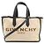 Givenchy Bond Logo Canvas Leder Tote Bag Grau