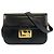 Céline Celine Vintage Leather Schultertasche Pochette Schwarz