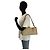 Borsa a tracolla Gucci in tela GG beige e pelle Marrone - vista 7