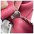 Borsa a tracolla Delvaux Every D Hobo Allure in pelle rosa - vista 13