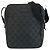 Borsa a tracolla Gucci in tela GG nera Nero