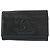 Chanel Leder Coco Mark Schlüsselcase Schwarz