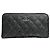 Chanel Matelassé Leder Langgeldbörse Schwarz