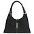 Borsa Gucci Jackie in tela GG nera e pelle Nero