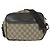 Borsa a tracolla Gucci GG Supreme Canvas e pelle Marrone Beige