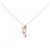 Autre Marque Collana con pietra color oro rosa K10