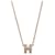 Hermès Mini Pop Maronglace Rose Gold Halskette für Damen Pink  - Ansicht 2