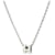 Hermès Collier Mini Pop Hache Palladium Silver Blanc White  - vue 1