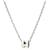 Hermès Collier Mini Pop Hache Palladium Silver Blanc White  - vue 2