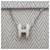 Hermès Collier Mini Pop Hache Palladium Silver Blanc White  - vue 4