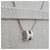Hermès Collier Mini Pop Hache Palladium Silver Blanc White  - vue 7