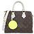 Borsa Boston Louis Vuitton Monogram Speedy Bandoulière Marrone Bianco