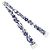Cerchietto in seta Chanel Crema e Blu Navy Crudo