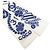 Cerchietto in seta Chanel Crema e Blu Navy Crudo - vista 2