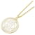 Hermès Collier médaille QUADRIGE GM Hermes Blanc Doré  - vue 1