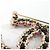Spilla Chanel ABB478 Nera Rosa Oro Pelle Nero D'oro - vista 3