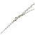 Collar Chanel ABG887 Negro Plata Blanco - vista 4