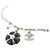 Pulsera de Charms Chanel ABG891 Negro Plata Blanco - vista 2