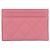 Tarjetero de piel de becerro granulado rosa Chanel AP3524 - vista 2