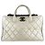 Borsa in pelle Chanel Portobello Nero Bianco sporco