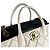Borsa in pelle Chanel Portobello Nero Bianco sporco - vista 10