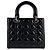 Borsa a mano/Borsa a tracolla Christian Dior Lady Nero - vista 3