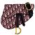 Marsupio Christian Dior in tela bordeaux Bordò
