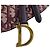 Marsupio Christian Dior in tela bordeaux Bordò - vista 11