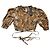 Maje Top corto estampado de leopardo Castaño Negro Blanco