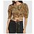 Maje Top corto estampado de leopardo Castaño Negro Blanco - vista 10