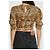 Maje Top corto estampado de leopardo Castaño Negro Blanco - vista 11