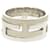 Hermès Hermes Move H #52 Sterling Silver 925 Band Ring Silvery Cream  - view 1
