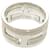 Hermès Hermes Move H #52 Sterling Silver 925 Band Ring Silvery Cream  - view 5