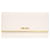 Cartera larga de cuero Saffiano Prada Blanco