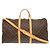 Borsa Louis Vuitton Keepall Bandoulière 55 Monogram Marrone Monogramma