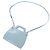 Borsa a mano Salvatore Ferragamo Wanda Mini Gancini in pelle lucida Blu chiaro - vista 6
