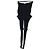 Limi Feu Schwarze gerippte Wolltights mit Cut-Out