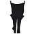 Limi Feu Schwarze gerippte Wolltights mit Cut-Out - Ansicht 2