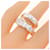 Ring Anello Boucles Sellier Inflexible Hermès Argento  - vista 5