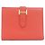 Cartera compacta Hermès Bearn en piel de cabra roja