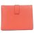 Cartera compacta Hermès Bearn en piel de cabra roja - vista 2