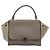 Céline Celine Trapeze in pelle con scamosciato Medium Marrone