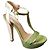 Gianni Marra Sandali con plateau intrecciato verde Beige - vista 2